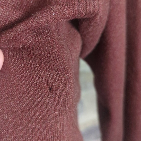 NORTHERN Isles Brown Crew Neck Silk Rayon Cashmere Sweater Men's Size Large - Picture 5 of 14